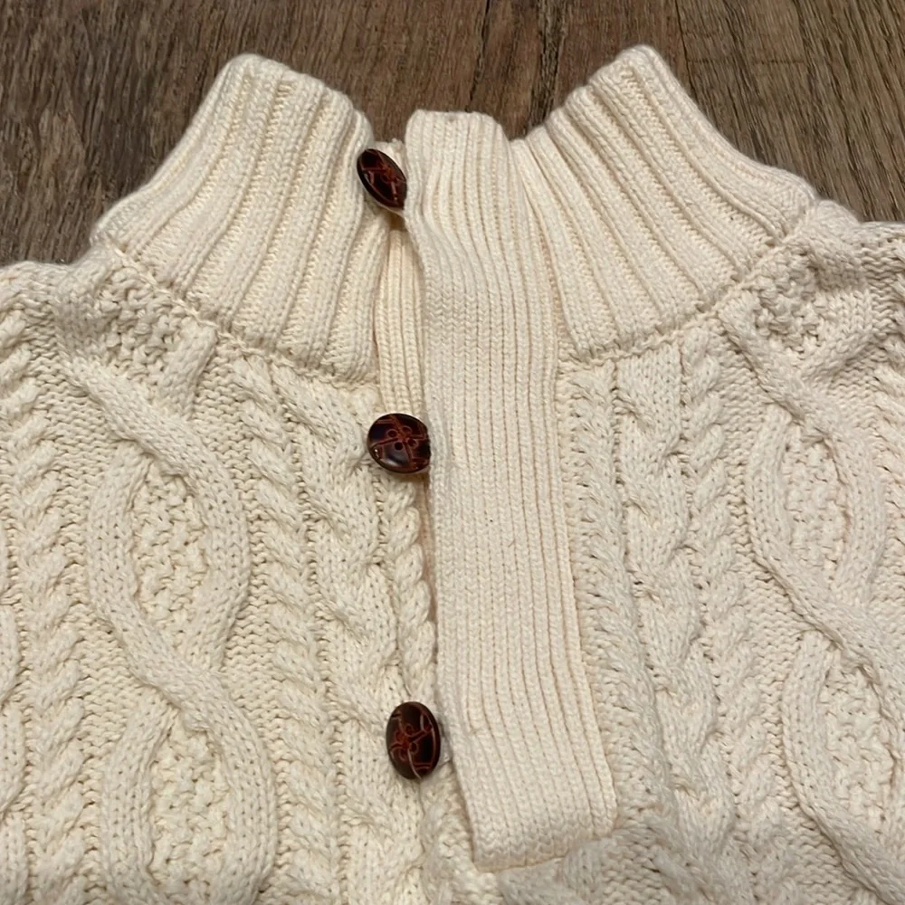 Hope And Henry Cream‎ Chunky Cable Knit Sweater